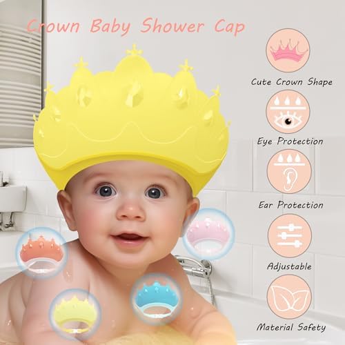 Baby Shower Cap Shield, Baby bath set shower cap, Visor Hat - Image 2