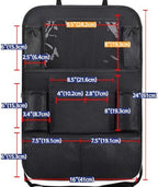 Car Backseat Organizer, Kids Seat Pockets, Back Seat Protector, Durable Strong - Image 4