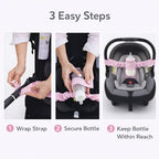 Baby Bottle Strap for Stroller, Car Seat & High Chair, Adjustable Baby Bottle - Image 2