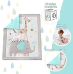 Elephant Crib Bedding Set Gray, Premium 3-Piece Baby Bedding Set Elephant - Image 6