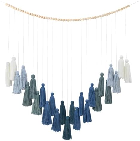 DrCor Ombre Green Boho Macrame Garland Wall Hanging Decor by DrCorDreamingDecor