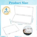 GRETJOB 4 Pcs Clear Freeze Flat Breastmilk Storage Organizer, Space Saving - Image 3