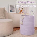 JMvicyroam 80L Cotton Rope Laundry Basket Hamper - Image 3