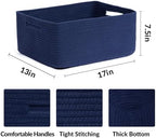 MiniArk Large Storage Baskets for Organizing, Baby Nursery, Toy Bins Box - Image 2