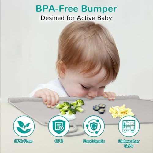 Silicone Placemat for Baby Self-Eating: Dishwasher Safe & Non-Slip for Dining - Image 5