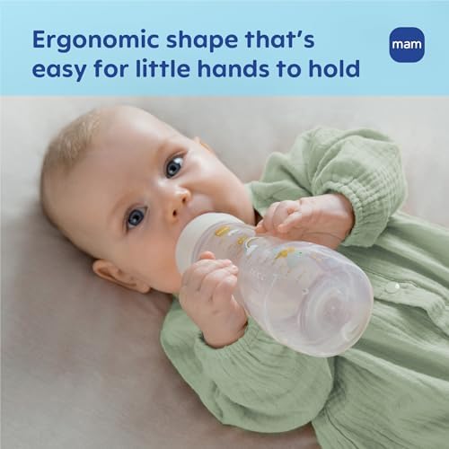 MAM 11oz Active Natural Flow Active Anti-Colic Baby Bottle, 4+ Mths, 4 Pack - Image 4