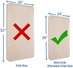 American Baby Company Waterproof Fitted Mini Crib Mattress Protector 38x24" - Image 2