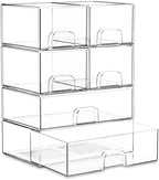 Stackable Storage Drawer Organizers Set of 6 by Unknown