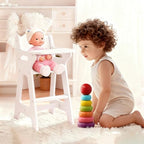 PHOKID 18 Inch Doll High Chair for Pretend Play - Image 6