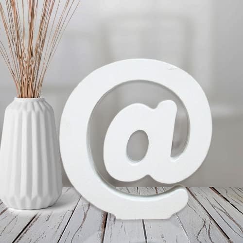 AOCEAN 4 Inch White Wood Letters Unfinished Wood Letter by AOCEAN