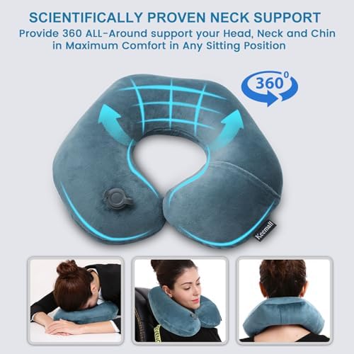 Keemall Portable Inflatable Travel Neck Pillow - Image 4