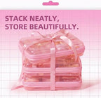 CoiiJoii 3PCS Large Clear Hard Shell Zippered Case, Diaper Bag Organizing - Image 4