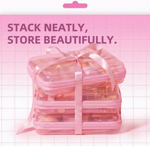 CoiiJoii 3PCS Large Clear Hard Shell Zippered Case, Diaper Bag Organizing - Image 4