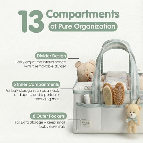 PeraBella XL Diaper Caddy Organizer - Image 2