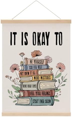 Inspirational Boho Poster Hanger, Positive Affirmations Wall Decor by Unknown