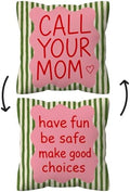 kdqua Funny Call Your Mom Pillow Cover 18x18 Double-Sided, College Student by kdqua