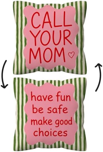 kdqua Funny Call Your Mom Pillow Cover 18x18 Double-Sided, College Student by kdqua