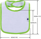 12 Pack Terry Drool Cotton Bibs, Unisex Baby Bibs - Image 2