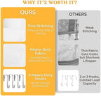 Over The Door Organizer 5 Tiers, Extra Large Behind Door Storage of 10 - Image 6