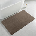 Polyester Bathroom Rug 30"x50" Brown, Large Soft Shaggy Bath Mat by Kildoss
