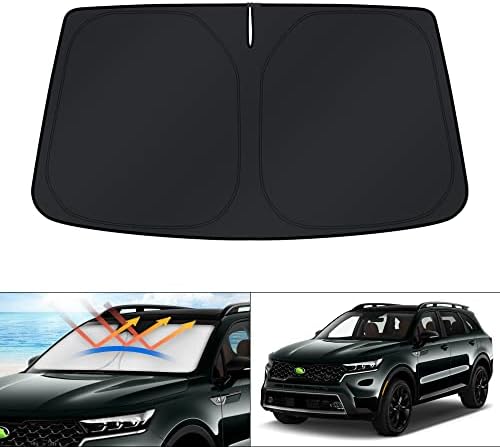 KUST Windshield Sun Shade for Kia Sorento SUV Accessories 2021-2024 2025 2026 by KUST
