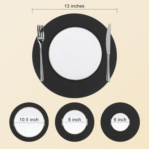 SHACOS 100 PCS Round Paper Placemats 13 inch Disposable Paper Place Mats - Image 5