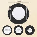 SHACOS 100 PCS Round Paper Placemats 13 inch Disposable Paper Place Mats - Image 5