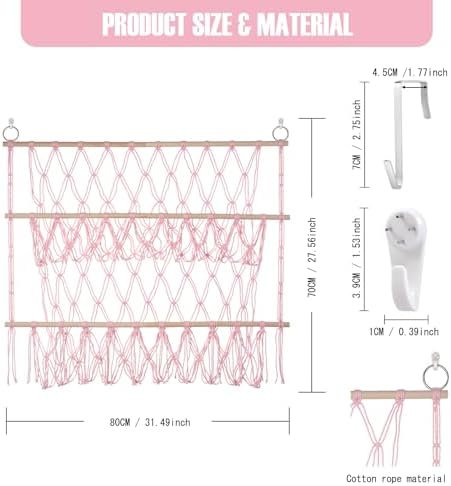 Stuffed Animal Net or Hammock Large Wall Hanging Organizer - Image 2