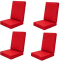 Outdoor High Back Dining Chair Cushions Cover 4-Pack by TECOSARA