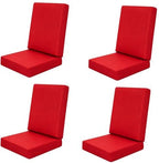 Outdoor High Back Dining Chair Cushions Cover 4-Pack by TECOSARA