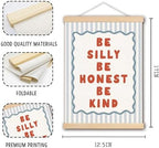 DNEULYR Kids Room Wall Art Poster, Be Silly Honest Be Kind Wall Decor, 12x16 - Image 6