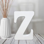 AOCEAN 4 Inch White Wood Letters Unfinished Wood Letter by AOCEAN