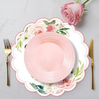 50 Pack Paper Placemats Disposable Pink Floral Placemat - Image 4