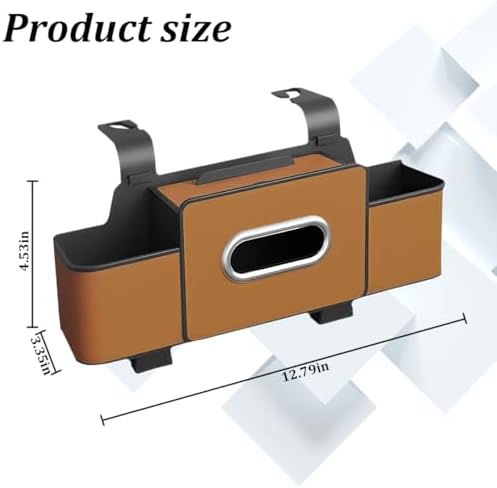 Car Headrest Backseat Organizer, 4 in 1 Multifunctional Vehicle Back Seat - Image 2