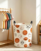 ESSME Kids Laundry Basket, Boys Hamper Collapsible Canvas Waterproof Storage Bin - Image 3