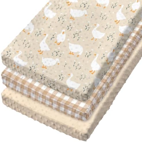 Smoothnovelty 3 Pcs Goose Baby Changing Pad Covers, Changing Table Cover by SmoothNovelty