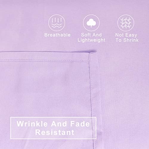 FLXXIE 4-Piece Microfiber Toddler Bedding Set, Light Purple - Image 2