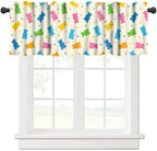 Dessert Valances Curtain Colorful Gummy Bears Candies Pattern Window Treatment by Unknown