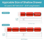 Vtopmart 4 Pack Shallow Drawer Dividers, 2.36" High 12.5"-20.8" Adjustable - Image 3