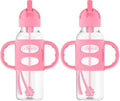 Dr. Brown's Milestones Narrow Sippy Straw Bottle, Spill-Proof by Unknown