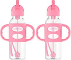 Dr. Brown's Milestones Narrow Sippy Straw Bottle, Spill-Proof by Unknown