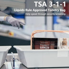 LETGO Clear Toiletry Bag, 4 Packs TSA Approved Water resistant Quart Size - Image 2