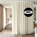 Room Divider Ceiling Mounted Curtains Track Sets Extra Wide Blackout Curtain by CBSROROHome