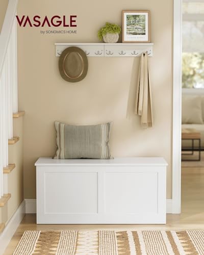 VASAGLE Storage Chest with 2 Safety Hinges, 15.7 x 39.4 x 18.3 Inches - Image 2
