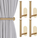 Groleca Adhesive Curtain Holdbacks, Curtain Tiebacks, 4 Pack by GROLECA