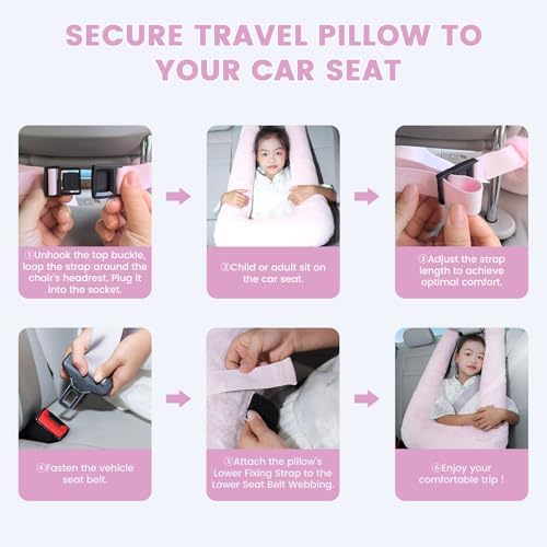 Keemall Inflatable Car Pillow for Kids & Adults, for Trips, Car Sleep &Naps - Image 6