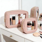 Clear Makeup Bag Set for Women, Waterproof Travel Clear Makeup Bag Small - Image 2