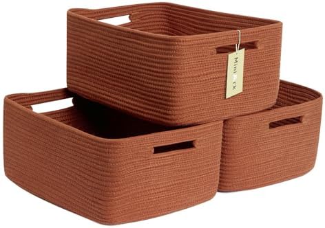 MiniArk Large Storage Baskets for Shelves, Baby Nursery, Toy Baskets Box by MiniArkStorageBasketsHome