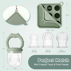 Baby Fruit Food Feeder Breastmilk Popsicle Molds, Silicone Food Freezer Tray - Image 5