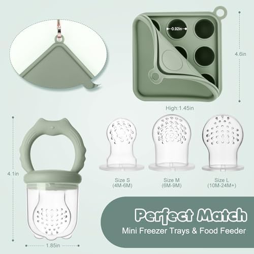 Baby Fruit Food Feeder Breastmilk Popsicle Molds, Silicone Food Freezer Tray - Image 5